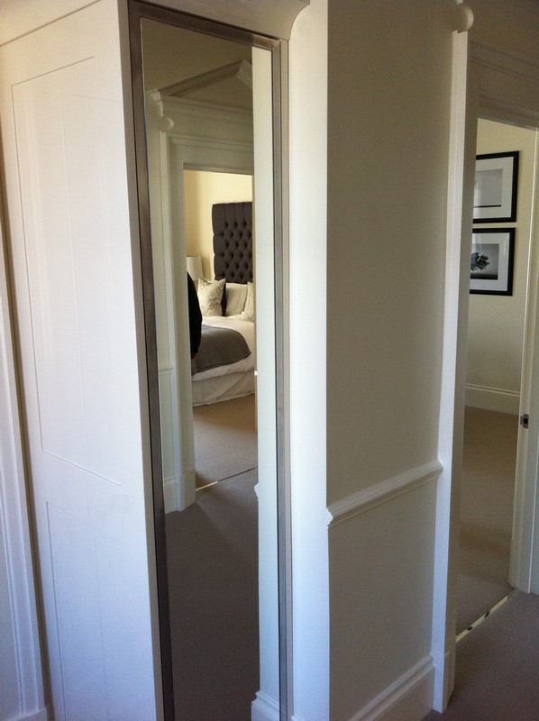 Full-length wardrobe mirror fitted in Rickmansworth home